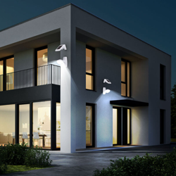 2x lampade da parete a LED per esterni SOLAR balcone trama SENSORE illuminazione mobile - ETC-SHOP en oferta