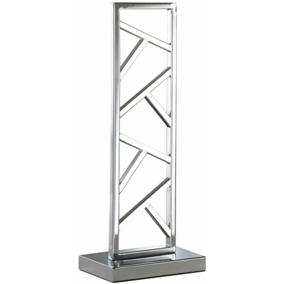 Etc-shop - Lampada da tavolo design a LED argento lampada da lettura soggiorno illuminazione laterale