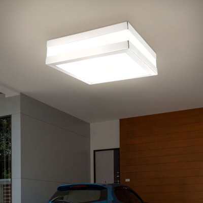 Etc-shop - lampada esterna del LED 19W di illuminazione plafoniera caldo in acciaio inox bianco CREEK