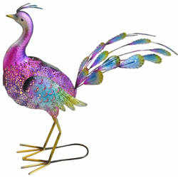 LED Solar Deco Lamp Peacock Design Garden Path Illuminazione Lampada animale colorato HARMS 504885 - GARDEN PLEASURE en oferta