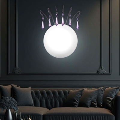 Lampada da parete a parete design della lampada di cristallo viola principessa 68047 - Esto