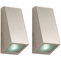 Etc-shop - Set di 2 parete esterna di illuminazione da giardino cambia colori nel set tra cui lampade a LED RGB precio