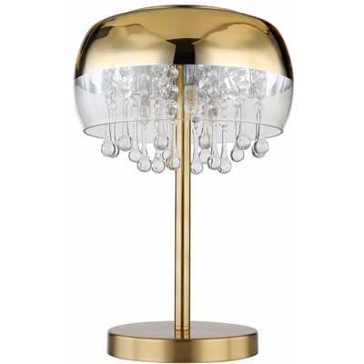 Globo - Scrivania lampada da tavolo cristallo lato sala da pranzo lettura oro illuminazione 15838D