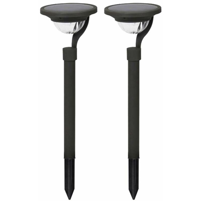 Etc-shop - 2x lampada solare per esterni a LED per esterni, illuminazione per terrazze, illuminazione per balconi