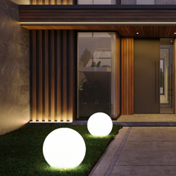 Etc-shop - 2x LED Solar Outdoor Plug Ball 20cm Luci Garden Prato Prato aiuola Illuminazione a terra Spike Lamps en oferta