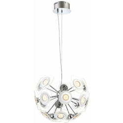 Globo - sospensione 43.2 watt di illuminazione Lampada a sospensione in vetro smerigliato LED 40710-18H en oferta