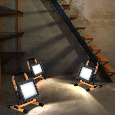 Set di 3 20 Watt LED outdoor lampade da pavimento IP44 costruzione portatile Faretti Proiettori - ETC-SHOP
