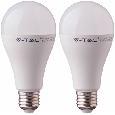 Etc-shop - Set di 2 lampadine LED E27 Lampada a sfera bianco caldo 15 watt 1250 lumen Lampada 3000 Kelvin
