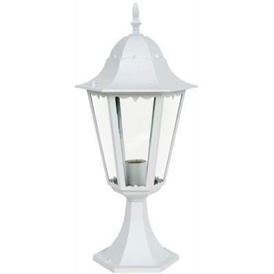 Harms - ALU piedistallo luce giardino illuminazione per esterni lampada da tavolo lanterna bianco 103218