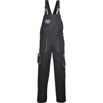 Salopette in contrasto con bretelle Portwest Texo | XXL - BlackT - NEUTRO (SENZA PERSONALIZZAZIONE)