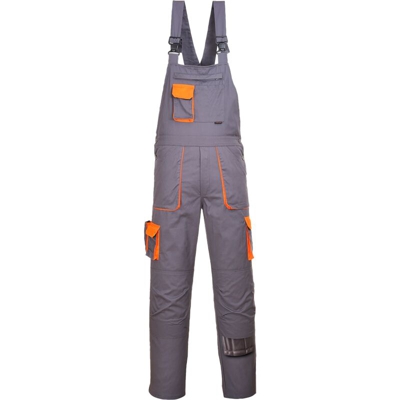 Salopette in contrasto con bretelle Portwest Texo | XL - Grey T - NEUTRO (SENZA PERSONALIZZAZIONE)