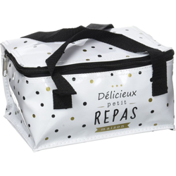 ka2252/Web Lunch Bag Pois Lunch Bos pane di ghiaccio PVC + PS Bianco 22 x 15 x 23, 70 cm - Totally Addict en oferta