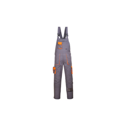 Salopette in contrasto con bretelle Portwest Texo | XSmall - Grey - NEUTRO (SENZA PERSONALIZZAZIONE) en oferta