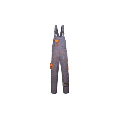 Salopette in contrasto con bretelle Portwest Texo | XSmall - Grey - NEUTRO (SENZA PERSONALIZZAZIONE)