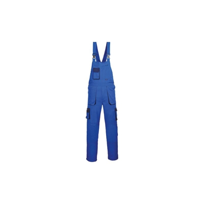 Salopette in contrasto con bretelle Portwest Texo | Royal - Large - NEUTRO (SENZA PERSONALIZZAZIONE)