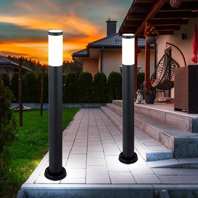 Etc-shop - 2x luci per stand da esterno percorso da giardino percorso base in acciaio inossidabile ANTRACITE