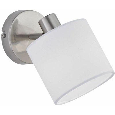 Applique Faretto Applique Soggiorno bianco Illuminazione Tessile Lampada Realtà orientabile R80331079 - REALITY