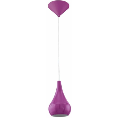 Etc-shop - Lampada a sospensione di design sala da pranzo lampada da soffitto viola in un set con illuminazione a LED