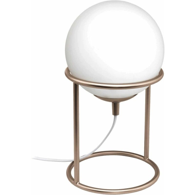 Lampada da comodino design da scrivania illuminazione soggiorno lampada laterale sfera in vetro Eglo 97332