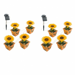 Etc-shop - Set di 2 a quattro luci esterne di illuminazione della lampada giardino fiorito solare a LED características