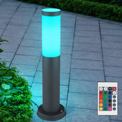 Etc-shop - Base lampada DIMMERABILE Giardino TELECOMANDO Luce esterna antracite in un set comprensivo di lampade LED RGB características