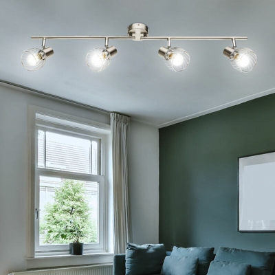 Etc-shop - faretti a fascio Lampada da soffitto che vivono riflettori camera spostati nel set incl. lampade a LED