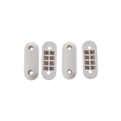 Bulk Hardware BH04469 Set Cuscinetti di Appoggio per Tavolette WC X 60 Mm, e 2 X 19 Mm, Rotondo, in Gomma, Bianco en oferta