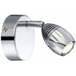 Globo - Applique a led cromo spot luce soggiorno sala da pranzo illuminazione faretto mobile 56203-1 características