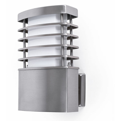 Etc-shop - Applique da esterno illuminazione giardino terrazzi lampada acciaio inox argento Wofi 4034.01.97.7000 en oferta