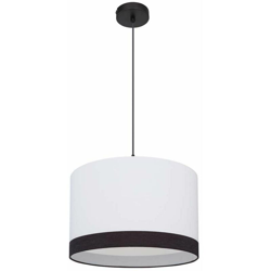 Lampada a sospensione a sospensione a soffitto Apparecchio in metallo nero bianco Illuminazione sala da pranzo - GLOBO precio
