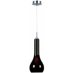 Etc-shop - Lampada a sospensione a pendolo Lampada da lavoro Lampada a sospensione in vetro nera nel set con lampadina a LED en oferta