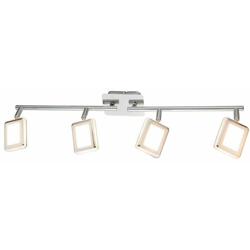 Globo - Lampada da soffitto a LED Chrome Spot per apparecchi di illuminazione Quadrati mobili Soggiorno camera da letto en oferta