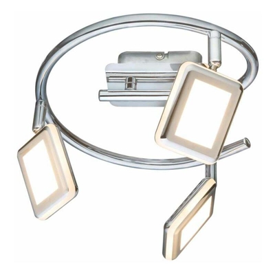 Lampada da soffitto a LED Chrome Spot per apparecchi di illuminazione Quadrati mobili Soggiorno camera da letto - GLOBO