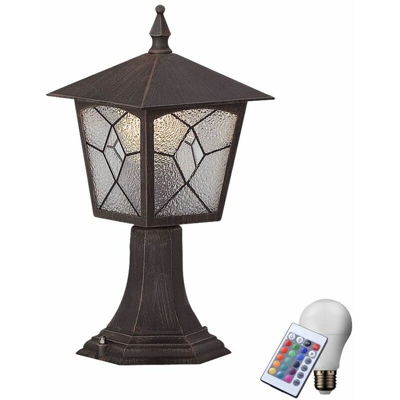 Etc-shop - lanterna esterna giardino illuminazione regolabile lampada telecomando nel set comprese le lampade LED RGB