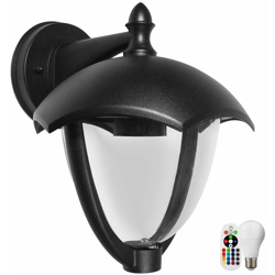 Etc-shop - Illuminazione da esterno Telecomando Lampada da parete ALU dimmerabile nel set con lampadine a LED RGB en oferta