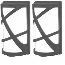 Etc-shop - Set di 2 luci per applique da parete esterne Lampade per faretti in vetro ALU con set di lampadine a LED precio