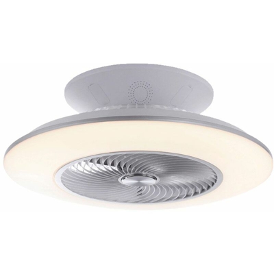 Leuchten Direkt - Ventilatore LED da soffitto telecomando luce dimmerabile luce diurna ventilatore avanti / indietro timer luci diretto 14445-55
