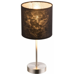 Globo - Lampada da tavolo lampada da lettura sala da pranzo Beistell tessile ombra riflettori passare argento 15288T en oferta