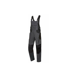 BP 1821-565-5632-33/34l - Salopette elasticizzate con clip di fissaggio, 65% poliestere, 35% cotone, colore: antracite/nero, taglia 33/34 L precio