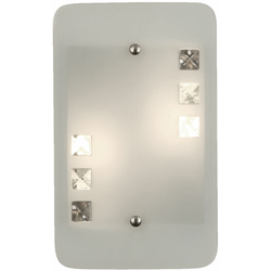 Etc-shop - Lampada da parete a LED design da 6 watt illuminazione in metallo illuminazione corridoio di vetro sala soggiorno en oferta