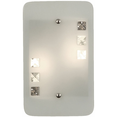 Etc-shop - Lampada da parete a LED design da 6 watt illuminazione in metallo illuminazione corridoio di vetro sala soggiorno