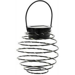 Lampada a sospensione a LED solare Spirale da giardino Lampada da parete Lanterna Lampada da balcone Nero Eglo 48747 en oferta
