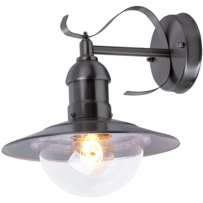 Lampada da parete vintage in acciaio inox con telecomando per lampade da parete, dimmerabile con lampade a LED RGB - ETC-SHOP