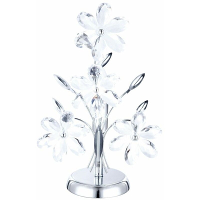 LED 3 Watt lampada da tavolo lampada da tavolo dispositivo della lampada di illuminazione del fiore cromo acrilico - ETC-SHOP