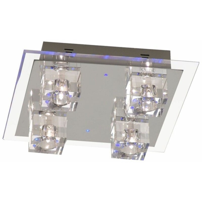Esto - Lampada da soffitto Lampada da soffitto di illuminazione sala blu effetto luce LED SAPPHIRE Halo 990.010-4