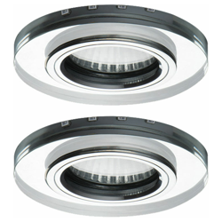 Etc-shop - Set di 2 faretti letto-soggiorno decorazione della stanza plafoniere a LED lampade di vetro corridoio Spot intorno precio