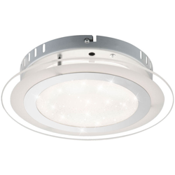 Globo - Lampada da soffitto a LED rotonda lampada da soggiorno in vetro cromato a 3 stadi regolabile alla luce del giorno 49297 características