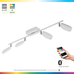 Etc-shop - Plafoniera LED RGB intelligente DIMMERABILE barra spot da soggiorno lampada regolabile per luce diurna controllabile da telefono cellulare en oferta