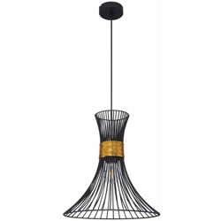 Etc-shop - Lampada a sospensione a soffitto a filamento design retrò illuminazione sala da pranzo lampada a sospensione nera in un set con en oferta