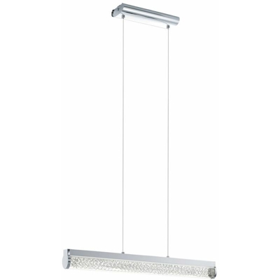 Lusso LED illuminazione a sospensione a soffitto soggiorno in vetro lampada a sospensione cromo filo treccia Eglo 93525